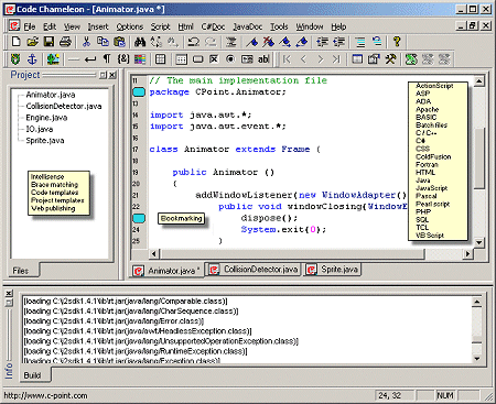 Screenshot for Code Chameleon 2.1