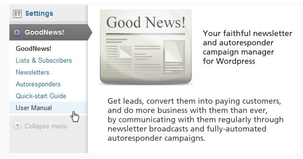 GoodNews Newsleeter and Autoresponder Manager